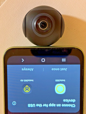 Insta360 Air 360° VR Camera for Android - Compact Plug-and-Play USB C Type