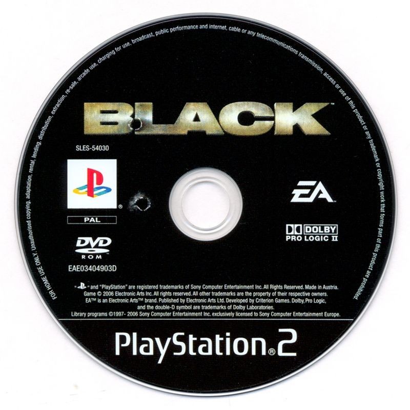 ✅Black Ps2 Jeu Console Playstation 2 Pal Game disc only disc Seul