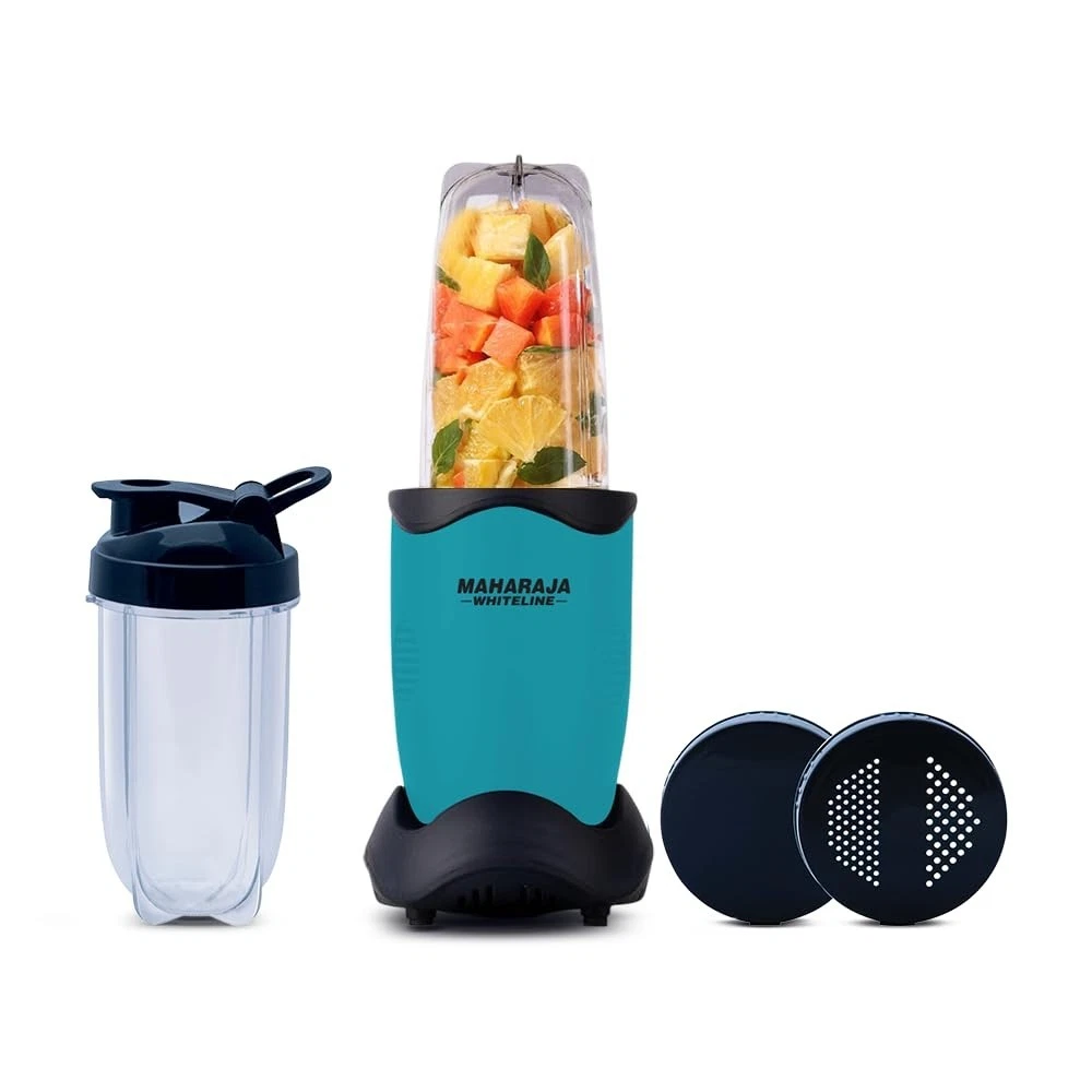 Maharaja Whiteline 400 Watt Easy Twist Nutri Blender Mixer Grinder 2 Jars New