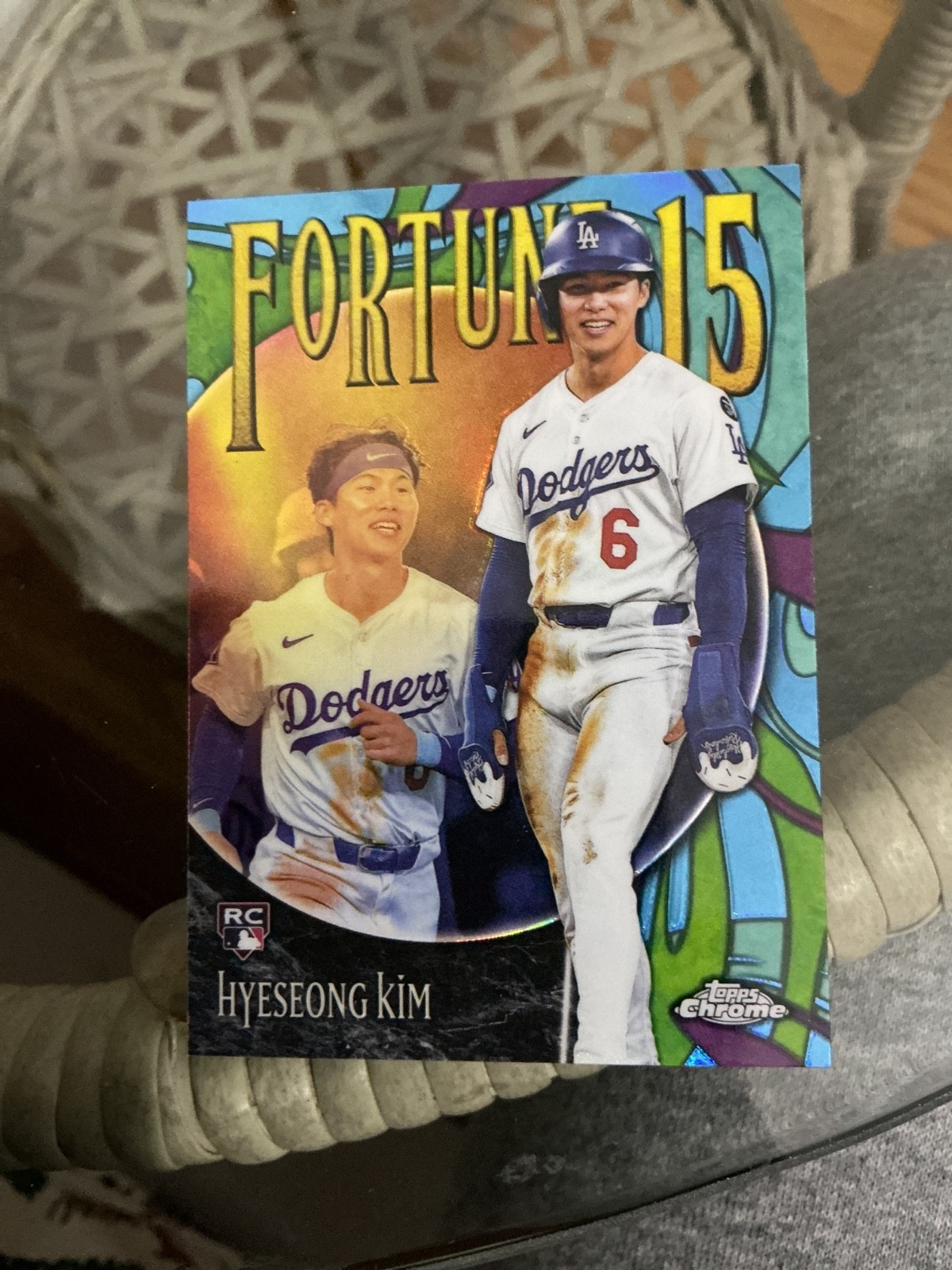 HYESEONG KIM 2025 Topps Chrome Update GOLD REFRACTOR /50 Fortune 15 Rookie RC