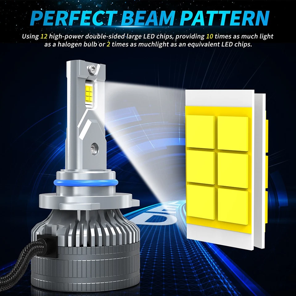 KIT de bombilla de faro LED de luz de haz alto bajo 800000LM para BMW 328is 1996-1999 Foto 2 de 4