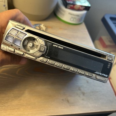 ALPINE CDA-9827 CD Player XM SAT Ready MP3/WMA/AAC BASS Engine Untested AS IS