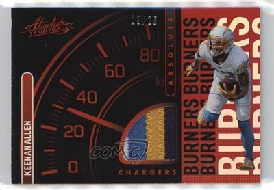 2022 Panini Absolute Burners Holo Silver 13/25 Keenan Allen #AB-8 1oq2
