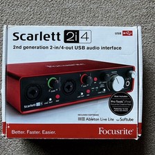 Focusrite Scarlett 2i4 2nd Gen 2 Channels USB Audio Interface