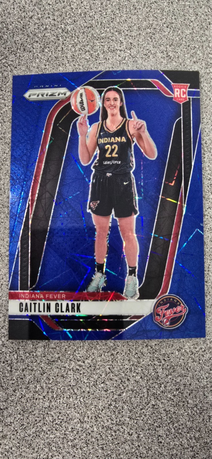 2024 Panini Prizm WNBA - Caitlin Clark #145 Blue Velocity Prizm (RC)