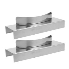 2 Pcs Commercial Kitchen Burn Protection Rack Fireproof Stove Guard Metal