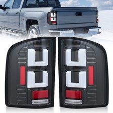 Clear Lens LED Tail Lights For 2007-2014 Chev...