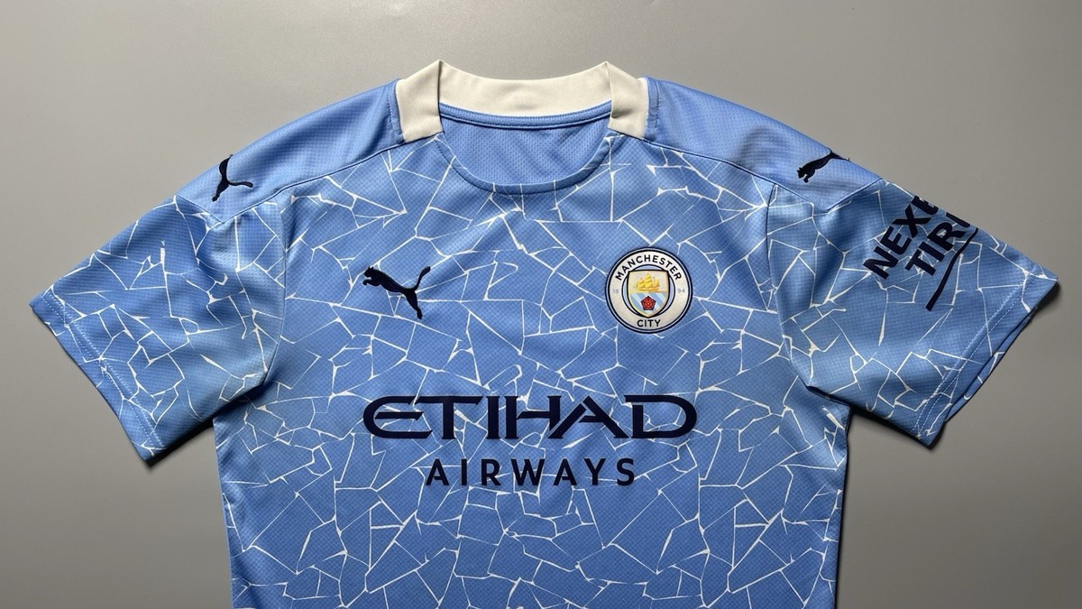 MAN CITY PUMA 2020/2021 FOOTBALL HOME JERSEY #10 AGUERO SIZE “M
