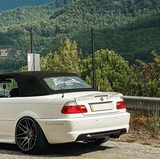 Bmw E46 Convertible Cabrio Rear Trunk Spoiler Lip Csl Black Smooth Abs Plastic