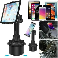 Universal Car Cup Holder Cellphone Mount Stand for iPhone iPad Tablet 4.7"-12.9"