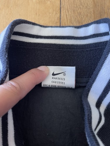 Vintage 90's Nike Half-Zip Nylon Jacket Size XL Black White - Picture 6 of 24