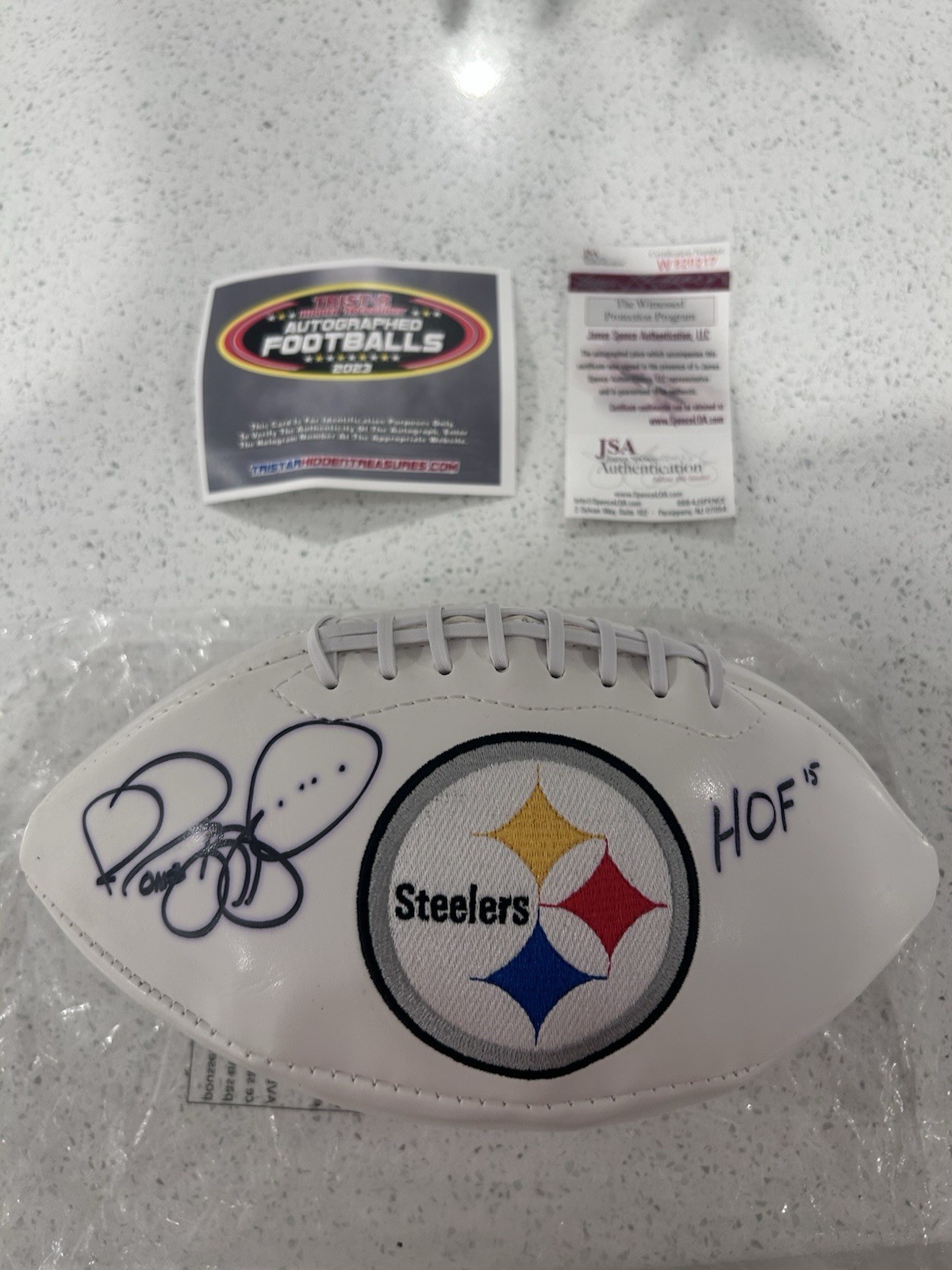 Jerome Bettis Autographed Signed Football Tristar 2023 