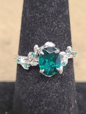 925 Emerald Ring Size 7