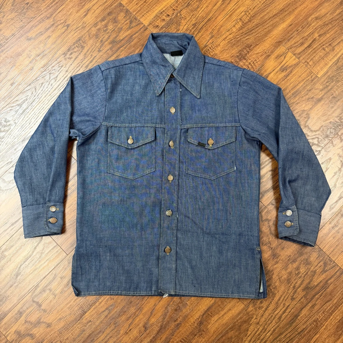 Sears Denim Casual Button-Down Shirts for Men for sale | eBay