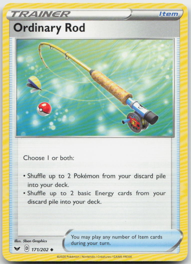 Ordinary Rod 171/202 Sword & Shield Pokemon
