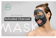BeNat Activated Charcoal Mask 4 Ounce Rejuvinate and Detox