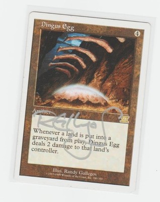 Magic the Gathering ~ Dingus Egg ~ LP ~ 6th Ed. ~ Signed by Artist #2