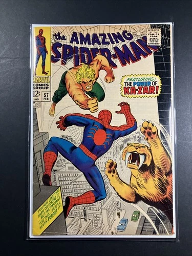Amazing Spider-Man #57 1968 FN- Ka-Zar Stan Lee John Romita