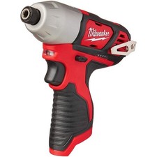Milwaukee M12 12V Lithium-Ion Cordless 1/4 in. Hex Impact (Tool-Only)