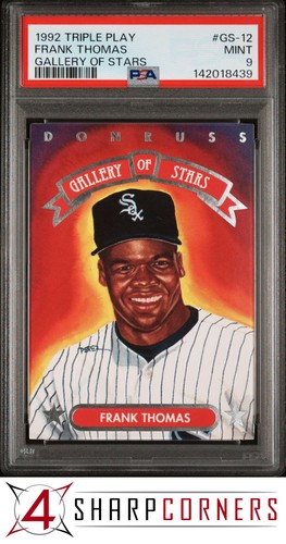 1992 DONRUSS TRIPLE PLAY GALLERY OF STARS #GS-12 FRANK THOMAS HOF PSA 9