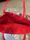 Clinique Large Multi Color Floral Shop Shoulder Tote and Cosmetic Bag New JCohen — photo 2