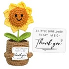 Thank You Gifts for Women Men - Crochet Sunflower Christmas Birthday Gift for 