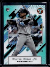 2025 Topps Pristine Victor Mesa Jr. RC Aqua Refractor Rookie #/199 Marlins