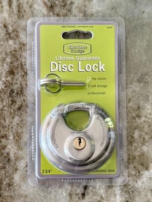 Extra Space Storage Disc Lock with 2 Keys ES-670 BRAND NEW