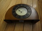 Bulova Quartz Wood Desk/Mantle Clock 8 1/4" Long - Tested & Working — photo 6