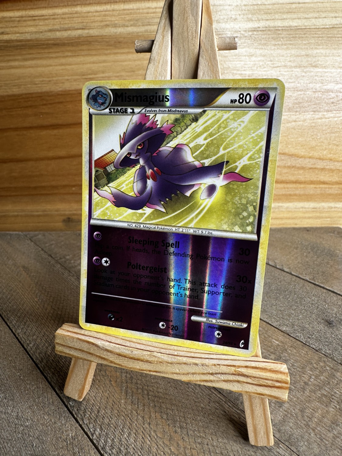 Pokemon Call of Legends Rare,Reverse Holo Mismagius #28/95 Lightly played