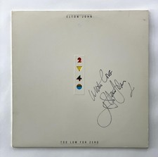 ELTON JOHN SIGNED AUTOGRAPH ALBUM VINYL RECORD - TOO LOW FOR ZERO FULL SIG JSA!