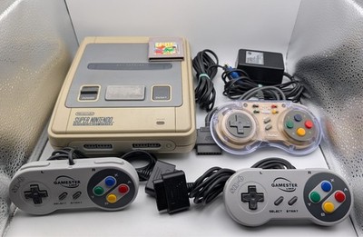 Defekt - Super Nintendo SNES Konsole PAL - 3x Controller - Mario Golf
