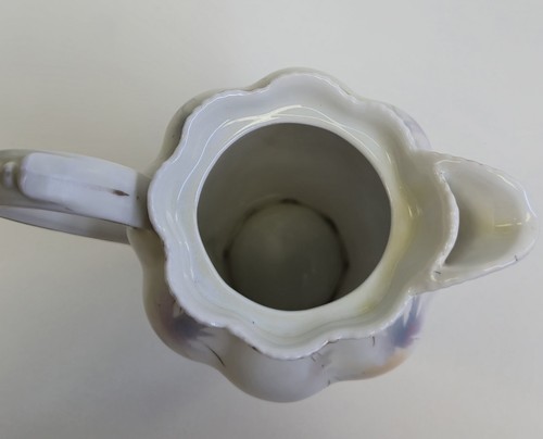 Antique RS Prussia Chocolate Set Pot with Swans | Decorative Pitcher / Vase - Picture 6 of 20