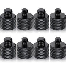 8 Pack Camera Screw Adapter 1/4 Male to 3/8 Female and 3/8 Male to 1/4 Female...