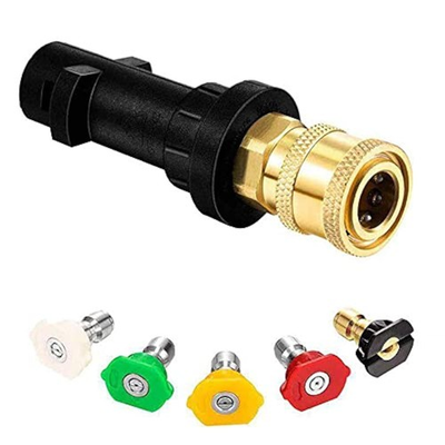 #ad #ad High Pressure Washer Gun Adapter 1 4quot; Spray Nozzle AdapterNozzle Tips Black $19.64