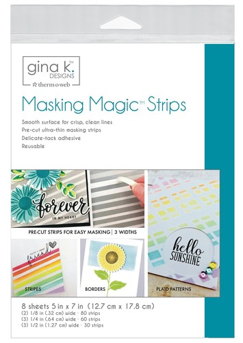 2 Pack Gina K Designs Masking Magic Strips 8/Pkg18196