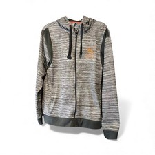 Momentum Outfitters Great Lakes Hoodie Unisex M Gray Heather Full Zip Fleece