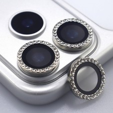 BONVAN for iPhone 17 Pro / 17 Max Camera Lens Protector Bling Silver