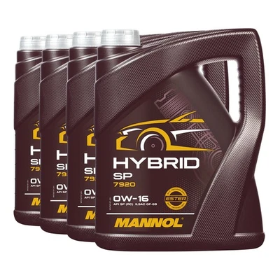 Mannol Hybrid Sp SAE 0W-16 L'Huile De Moteur, Api RC ,Honda, Nissan, Toyota 20 L - Photo 1/4