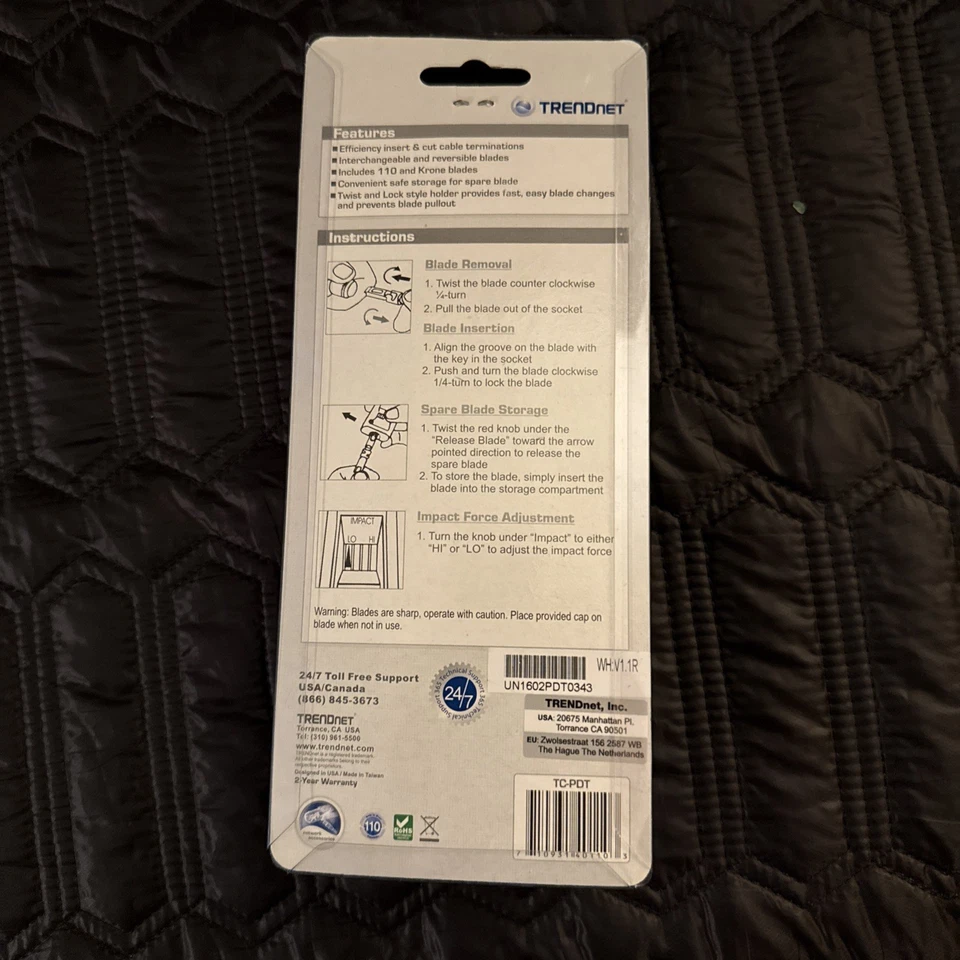 TRENDnet, TC-PDT Pro Impact Punch Down Tool, New - Image 2 of 2