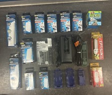 Complete Aquarium Reptile Starter Kit Fluval Filter NEW Media Lights Decor