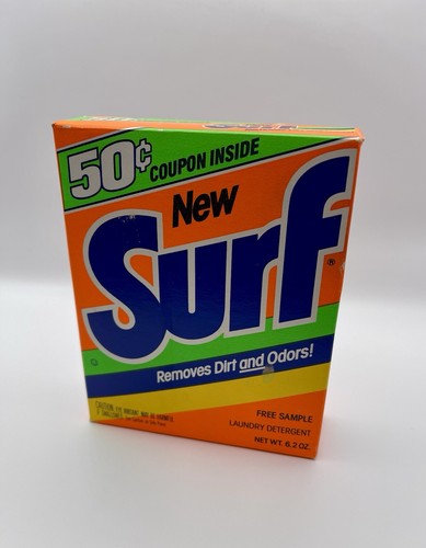 Vintage Box Surf Powder Laundry Detergent Lever Brothers Unopened Sample Coupon - Picture 22 of 23