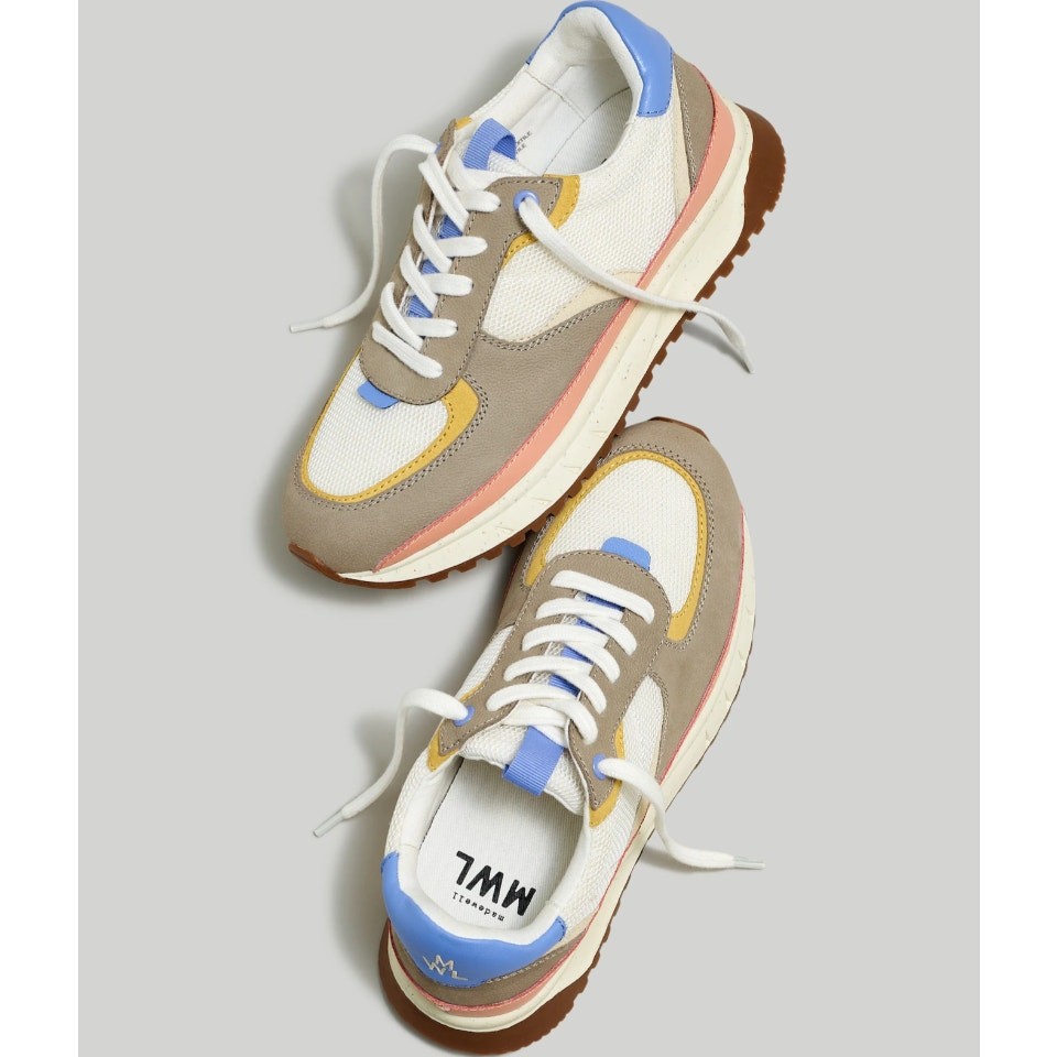 Madewell Kickoff Trainer Sneakers Women’s Size 10 Colorblock Retro Casual