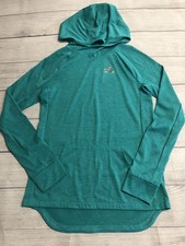 Adidas Hoodie Youth XL 16 Teal Green Long Sleeve Lightweight Kangaroo Pocket