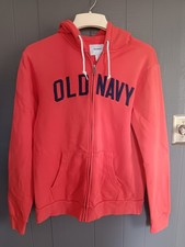 Old Navy Women's Full Zip Hoodie Sweatshirt Med. Red