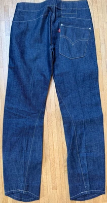 Levi's Lot #004 Engineered Coupe Standard Raw Denim Jeans W 27/L 30 Neuf BNWOT - Photo 1/4