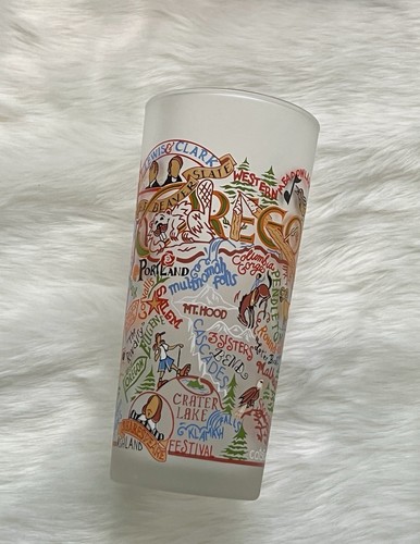 Catstudio 2007 Oregon Frosted Glass Tumbler Drinking Glasses - 第 1/3 張圖片