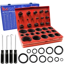 826 Pcs Universal SAE and Metric O-Rings Kit,Standard Metric & Inch O Ring Assor