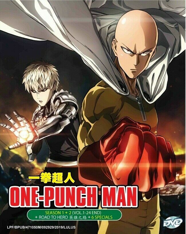 Japanese Drama One Punch Man Season 1+2 Blu-ray Free Region English Sub  Boxed