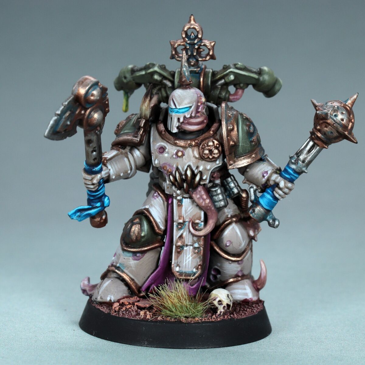 painted miniature death guard marine Nurgle plague warhammer 40k chaos wh40k axe painted miniature death guard marine Nurgle plague warhammer 40k chaos wh40k axe